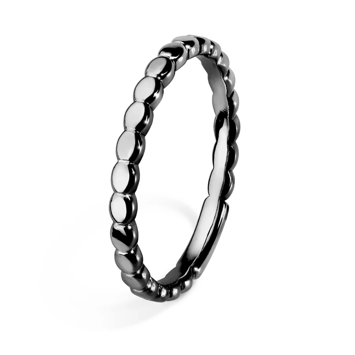 Obrączka ślubna minimalistyczna 15-30 dni, Czarne złoto, 2 mm, 1mm