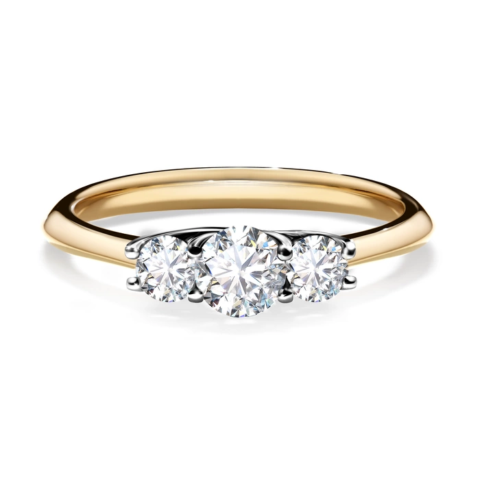 Pierścionek zaręczynowy My Honey 48h, Żółte złoto, Diament Laboratoryjny, 0,45CT, Diament laboratoryjny